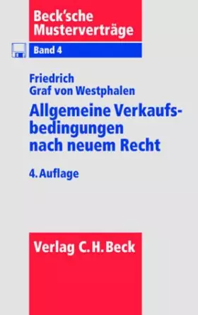 Couverture du produit · Allgemeine Verkaufsbedingungen nach neuem Recht (Beck'sche Musterverträge)