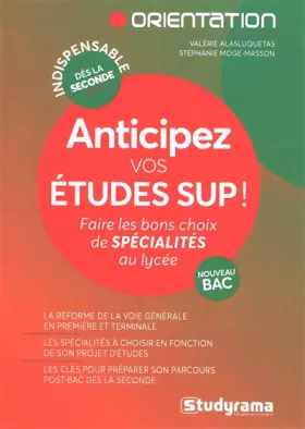 Couverture du produit · Anticipez vos études sup !