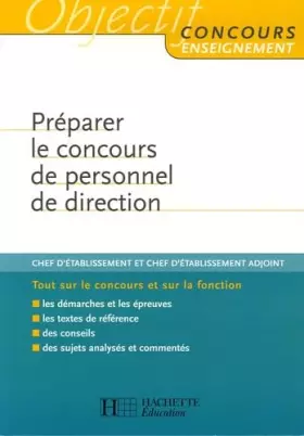 Couverture du produit · Préparer le concours de personnel de direction