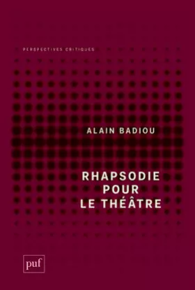 Couverture du produit · Rhapsodie pour le théâtre