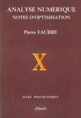 Couverture du produit · Analyse numérique
