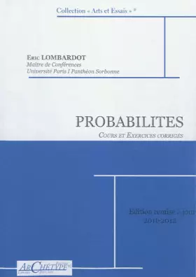 Couverture du produit · Probabilités : Cours et exercices corrigés