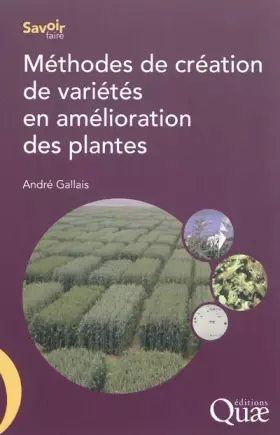Couverture du produit · Méthodes de création de variétés en amélioration des plantes