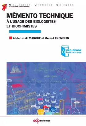 Couverture du produit · Mémento technique à l'usage des biologistes et biochimistes