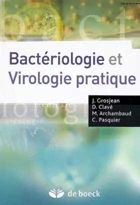 Couverture du produit · Bactériologie et virologie pratique