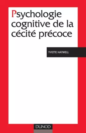 Couverture du produit · Psychologie cognitive de la cécité précoce