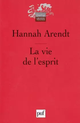 Couverture du produit · La vie de l'esprit