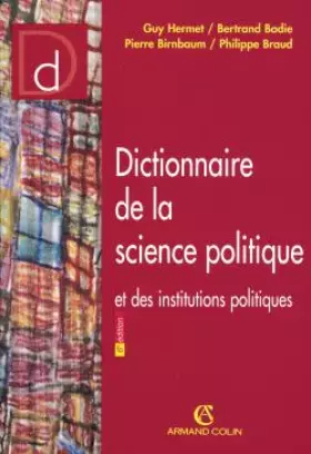 Couverture du produit · Dictionnaire de la science politique et des institutions politiques