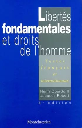 Couverture du produit · Libertés fondamentales et droits de l'homme