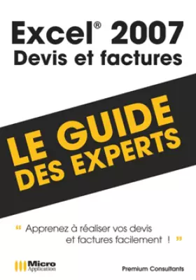 Couverture du produit · Excel 2007 : Devis et factures