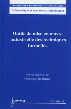 Couverture du produit · Outils de mise en oeuvre industrielle des techniques formelles