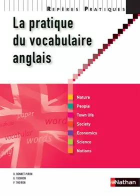 Couverture du produit · La pratique du vocabulaire anglais