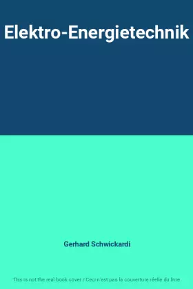 Couverture du produit · Elektro-Energietechnik