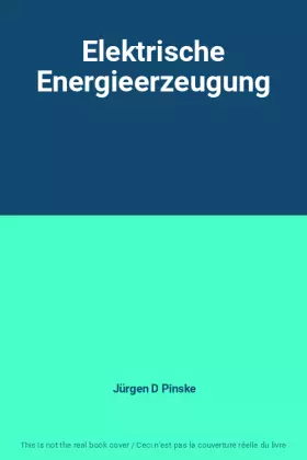 Couverture du produit · Elektrische Energieerzeugung