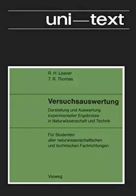 Couverture du produit · Versuchsauswertung: Darstellung und Auswertung experimenteller Ergebnisse in Naturwissenschaft und Technik Für Studenten aller 