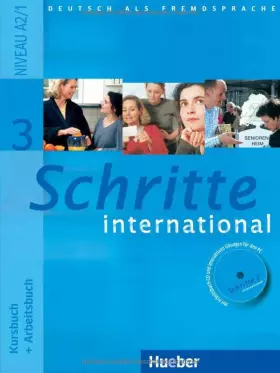 Couverture du produit · Schritte international -3 Kursbuch + Arbeitsbuch, m.: Arbeitsbuch-Audio-Cd