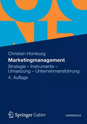 Couverture du produit · Marketingmanagement: Strategie - Instrumente - Umsetzung - Unternehmensführung