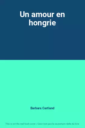 Couverture du produit · Un amour en hongrie