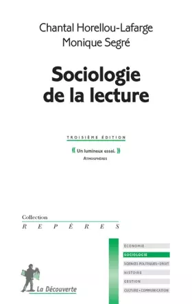 Couverture du produit · Sociologie de la lecture
