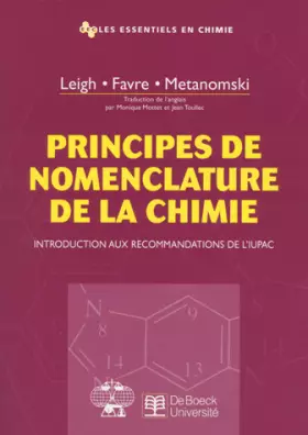 Couverture du produit · Principes de nomenclature de la chimie : Introduction aux recommandations de l'IUPAC
