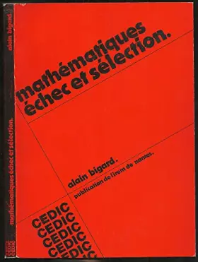Couverture du produit · Mathématiques, échec et sélection