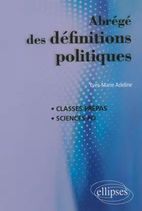 Couverture du produit · Abrégé des Définitions Politiques