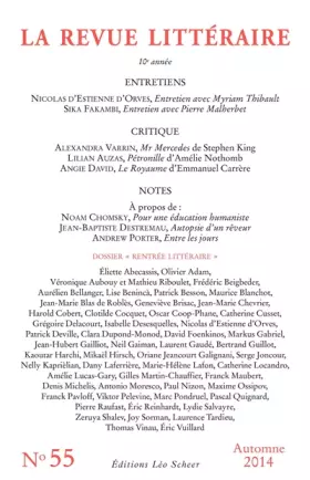 Couverture du produit · La Revue Littéraire, N°55, automne 2014