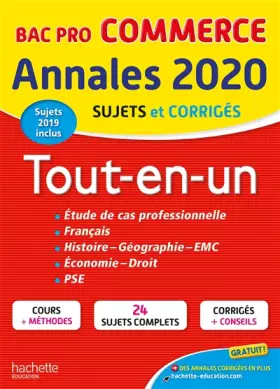 Couverture du produit · Annales Bac 2020 Tout-En-Un Bac Pro Commerce
