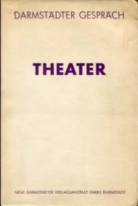 Couverture du produit · Theater. Darmstädter Gespräch.