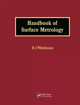 Couverture du produit · Handbook of Surface Metrology