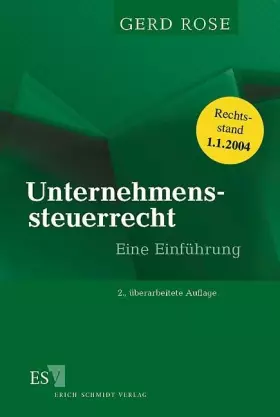 Couverture du produit · Unternehmenssteuerrecht: Eine Einführung