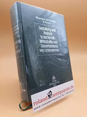 Couverture du produit · Gestaltung und Analyse in der Rechts-, Wirtschafts- und Steuerberatung von Unternehmen: Hrsg. v. Haarmann, Hemmelrath & Partner