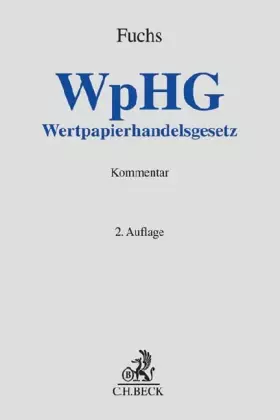 Couverture du produit · Wertpapierhandelsgesetz (WpHG)