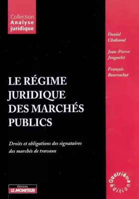 Couverture du produit · Le régime juridique des marchés publics