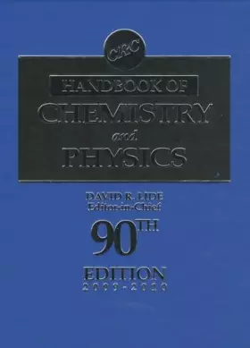 Couverture du produit · CRC Handbook of Chemistry and Physics, 90th Edition