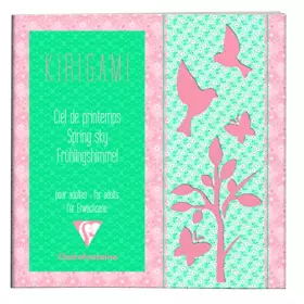 Couverture du produit · Clairefontaine 97602C Kirigami, carnet 20x20cm 52 pages, Ciel de printemps Couleurs assorties