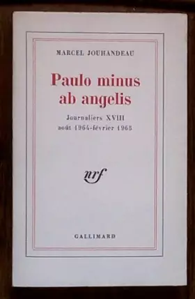 Couverture du produit · Paulo minus ab angelis (aout 1964-fevrier 1965)