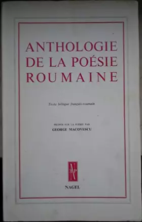 Couverture du produit · Anthologie de la poésie roumaine