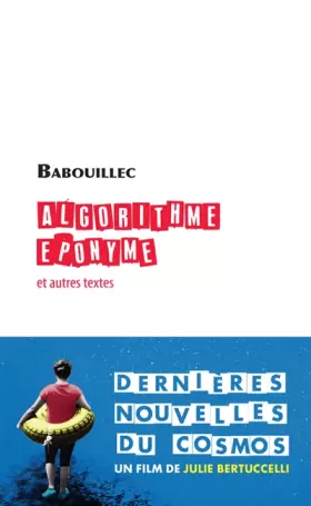 Couverture du produit · Algorithme éponyme et autres textes