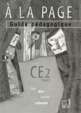 Couverture du produit · A la page CE2: Livre du maître