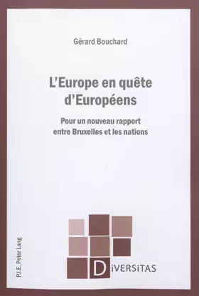 Couverture du produit · L'Europe en quête d'Européens: Pour un nouveau rapport entre Bruxelles et les nations