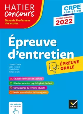 Couverture du produit · Epreuve d'entretien - CRPE 2022 - Epreuve orale d'admission