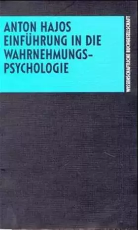 Couverture du produit · Einführung in die Wahrnehmungspsychologie