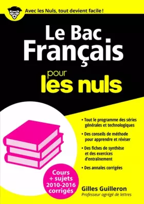 Couverture du produit · Le Bac Français 2016 pour les Nuls