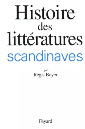 Couverture du produit · Histoire des littératures scandinaves