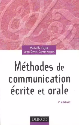 Couverture du produit · Méthodes de communication écrite et orale