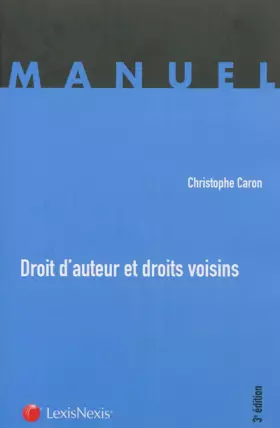 Couverture du produit · Droit d'auteur et droits voisins