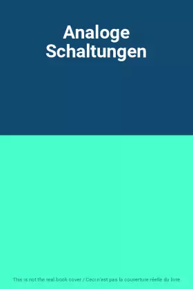 Couverture du produit · Analoge Schaltungen