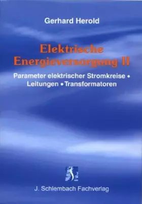 Couverture du produit · Elektrische Energieversorgung II