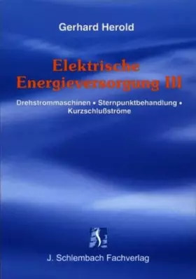 Couverture du produit · Elektrische Energieversorgung III